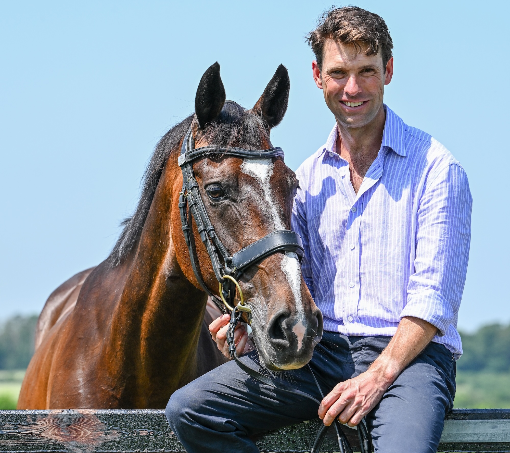 Harry Meade with Cavalier Crystal for H&amp;H guest edit