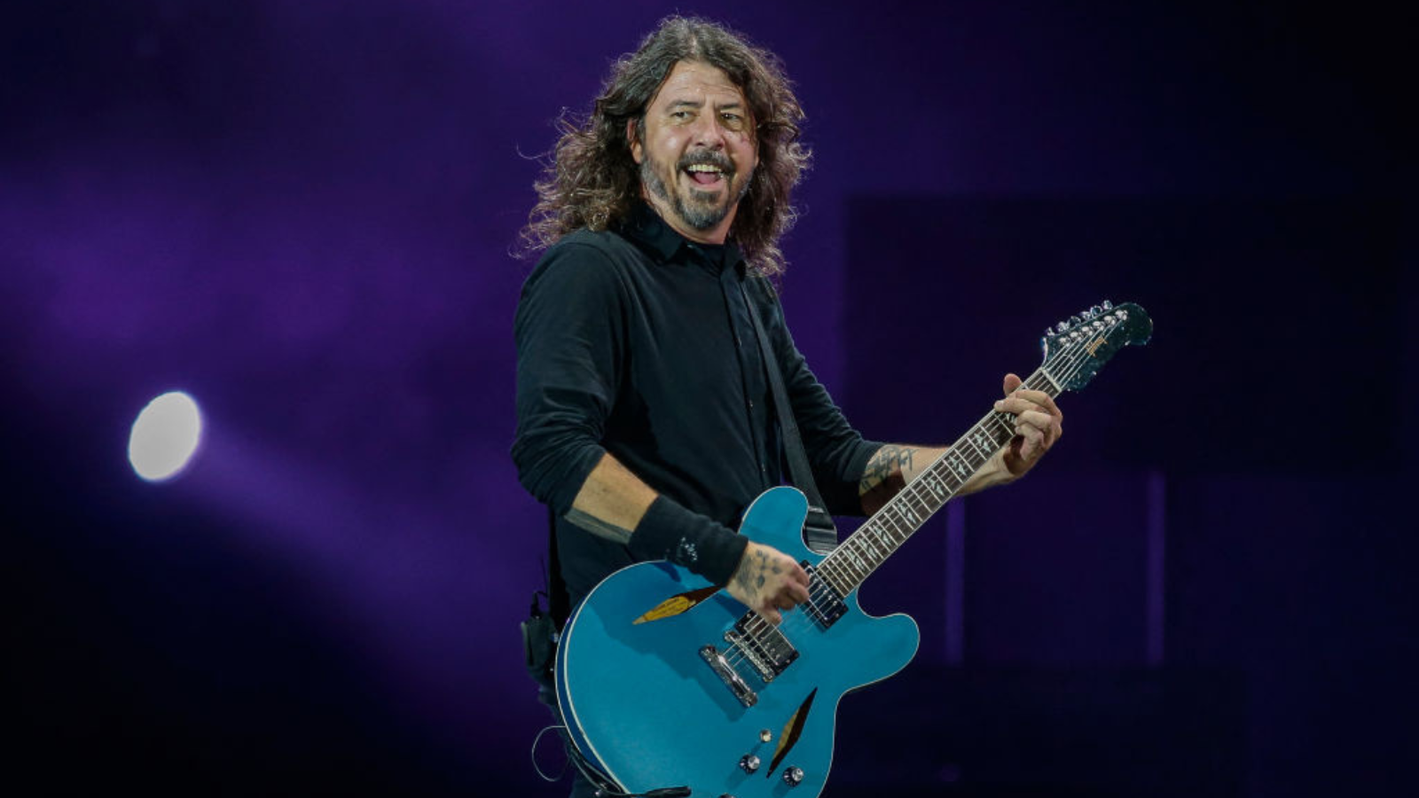 Dave Grohl of Foo Fighters, performs during The Town music festival at the Interlagos racetrack in Sao Paulo, Brazil, on September 9, 2023.