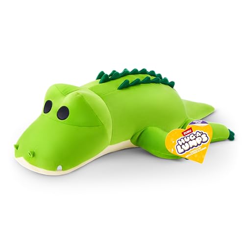 Hug-A-Lumps Crocodile (rocko), Weighted Plush, Medium (35 Cm), 1.5 Kg, Brown Box, (crocodile)