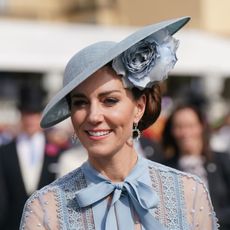 The Princess of Wales at a garden party