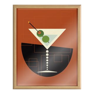 Corrigan Studio® Martini by Uniek - Floater Frame Print on Glass & Reviews | Wayfair