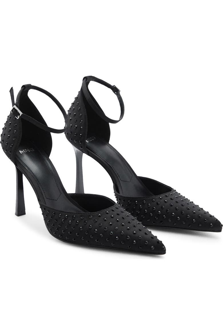 Crystal Ankle Strap Pump