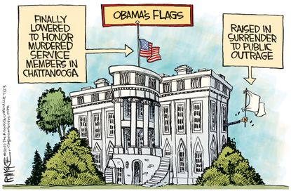 Obama cartoon U.S. Chattanooga Shooting