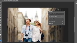 A screenshot of an AI agent in Adobe Photoshop