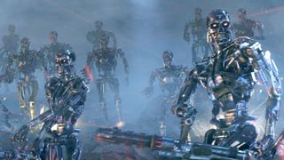 Machines rising in Terminator 3: Rise of the Machines.