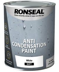 Ronseal Anti Condensation White Matt Damp seal paint, 2.5L