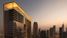 Exterior view of the Waldorf Astoria Dubai International
