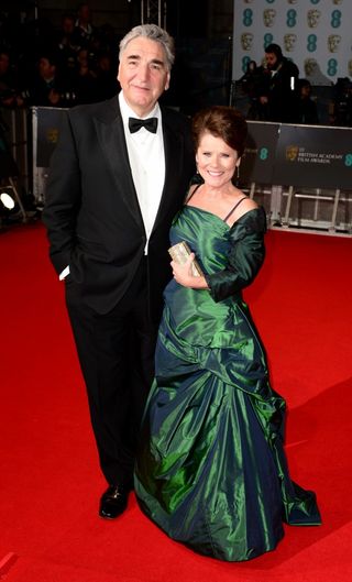 Jim Carter and Imelda Staunton attends the EE British Academy Film Awards at the Royal Opera House