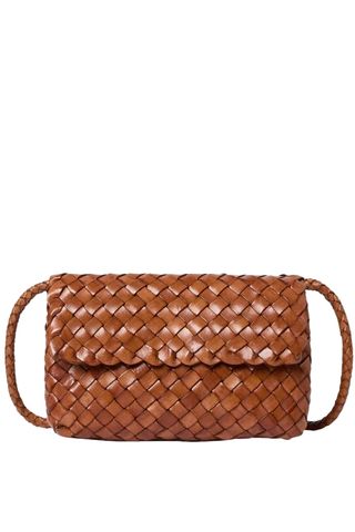 Mini Woven Buffalo Leather Crossbody Bag