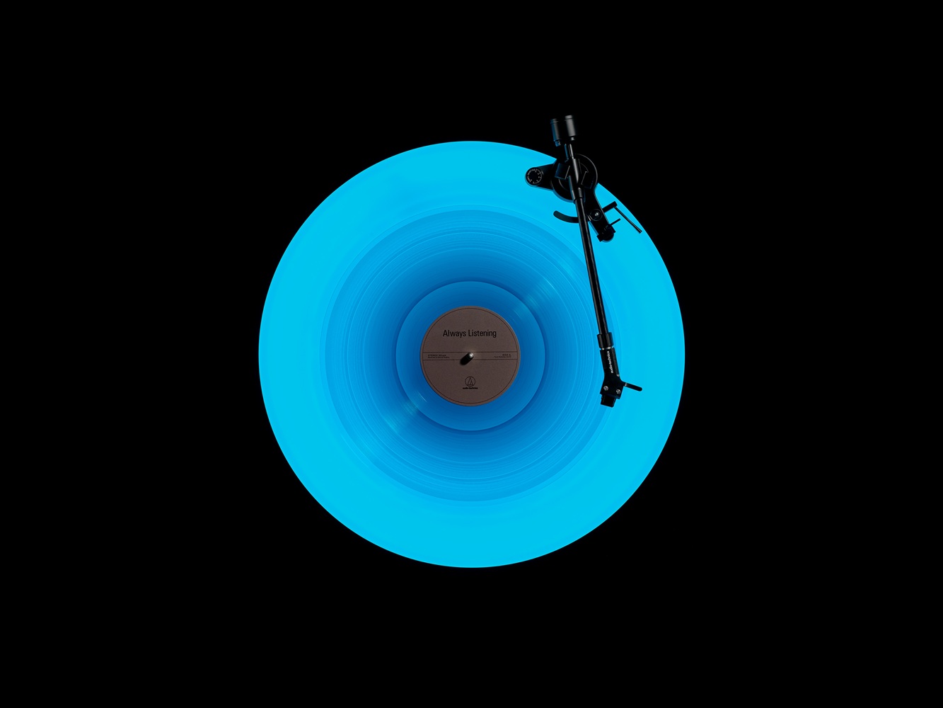Audio Technica's Hotaru turntable looks like a glowing UFO