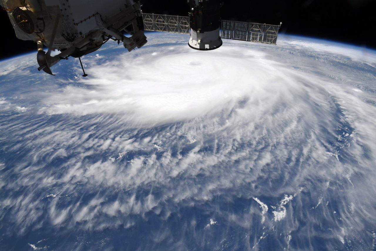 NASA astronaut Chris Cassidy shared this photo of Hurricane Laura from the International Space Station on Aug. 26, 2020.