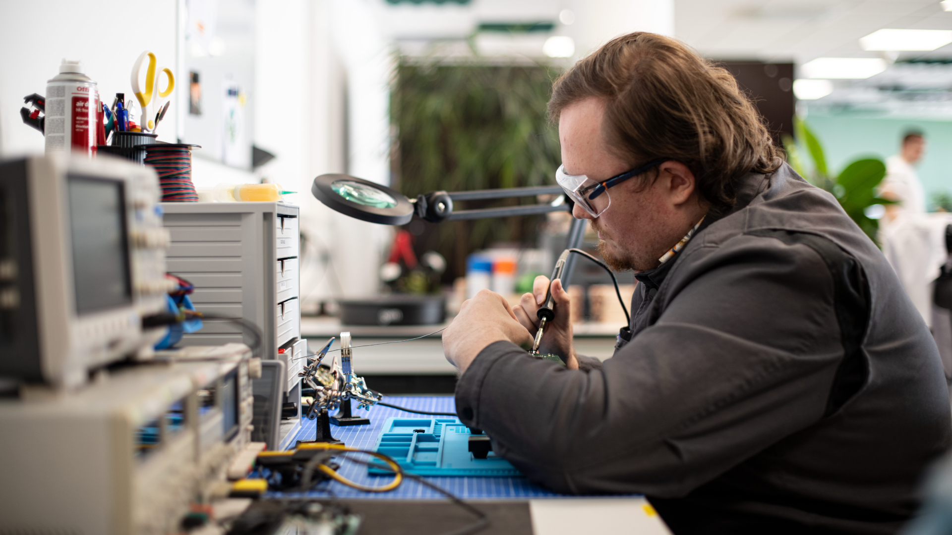 Man working at desk