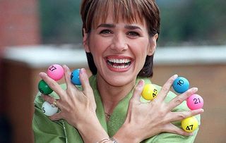 Carol Smillie hosting The National Lottery Show
