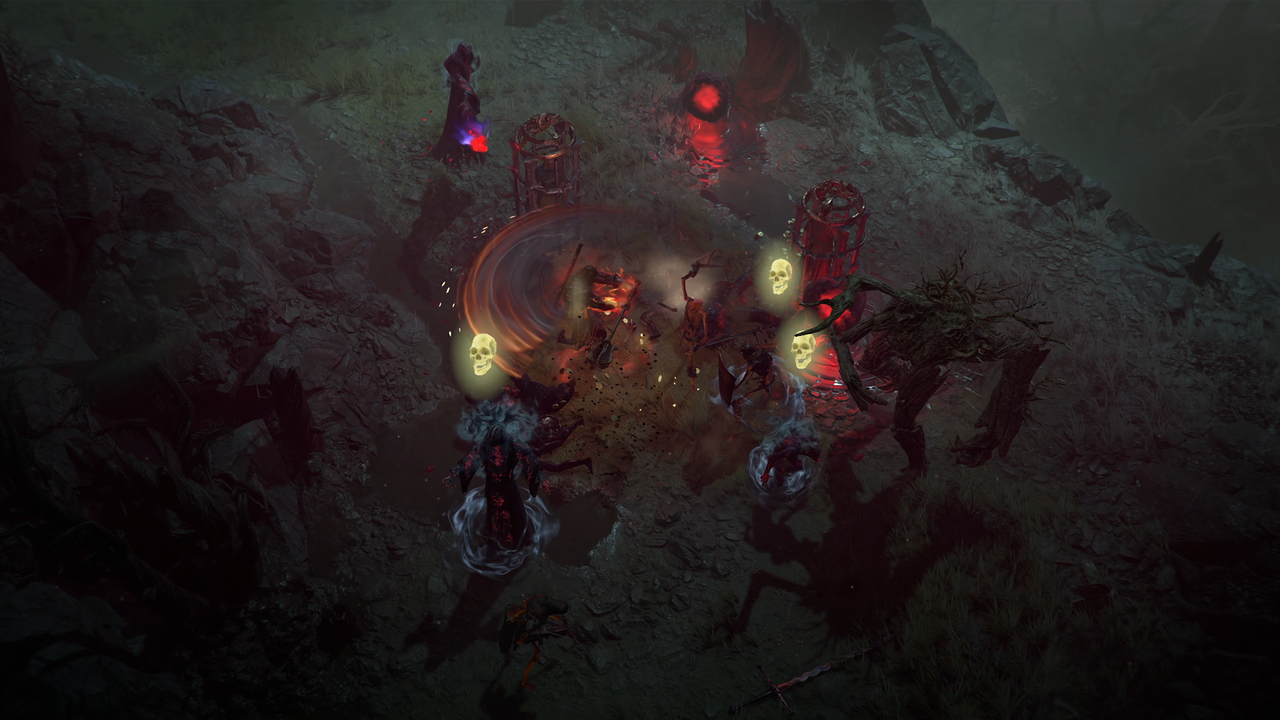 Diablo 4 season 2 screenshot of a character using a new Vampiric Power