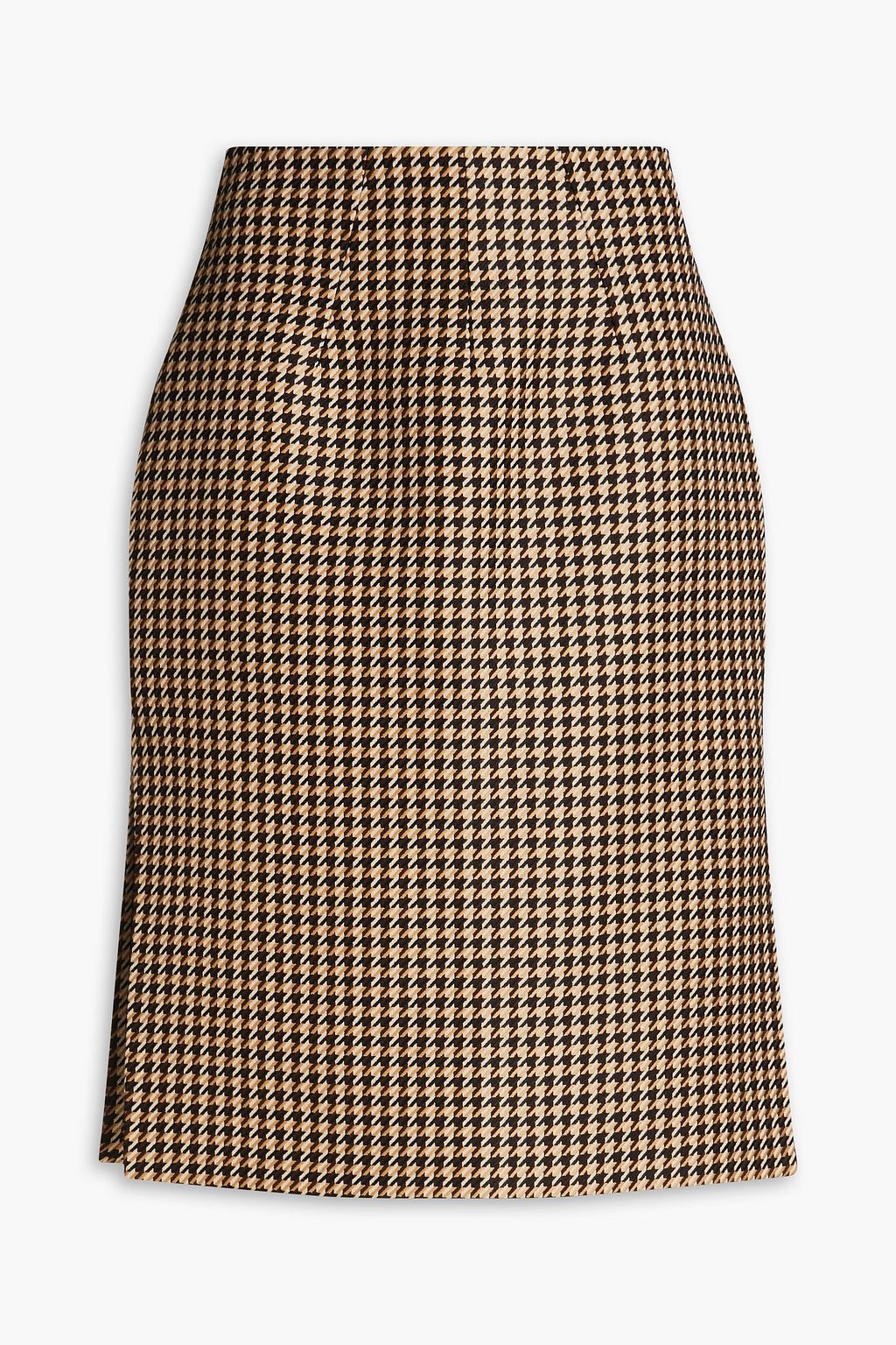 Noah Houndstooth Wool-Blend Jacquard Pencil Skirt