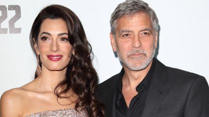 Amal Clooney and George Clooney attend the Catch 22 - TV Series premiere at the Vue Westfield, Westfield Shopping Centre, Shepherds Bush