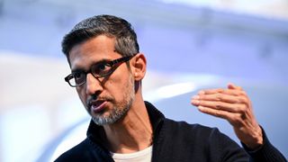 Sundar Pichai, chief executive officer of Alphabet Inc., during the Bloomberg Tech conference in San Francisco, California, US, on Wednesday, June 4, 2025.