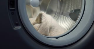 Wool jumper in washing machine