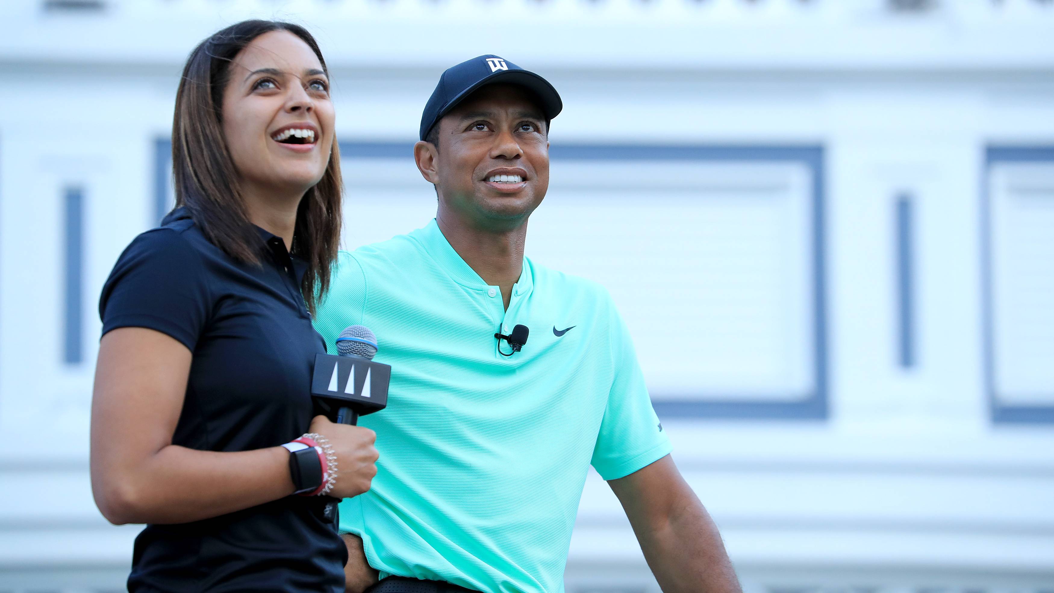 Henni Zuel and Tiger Woods