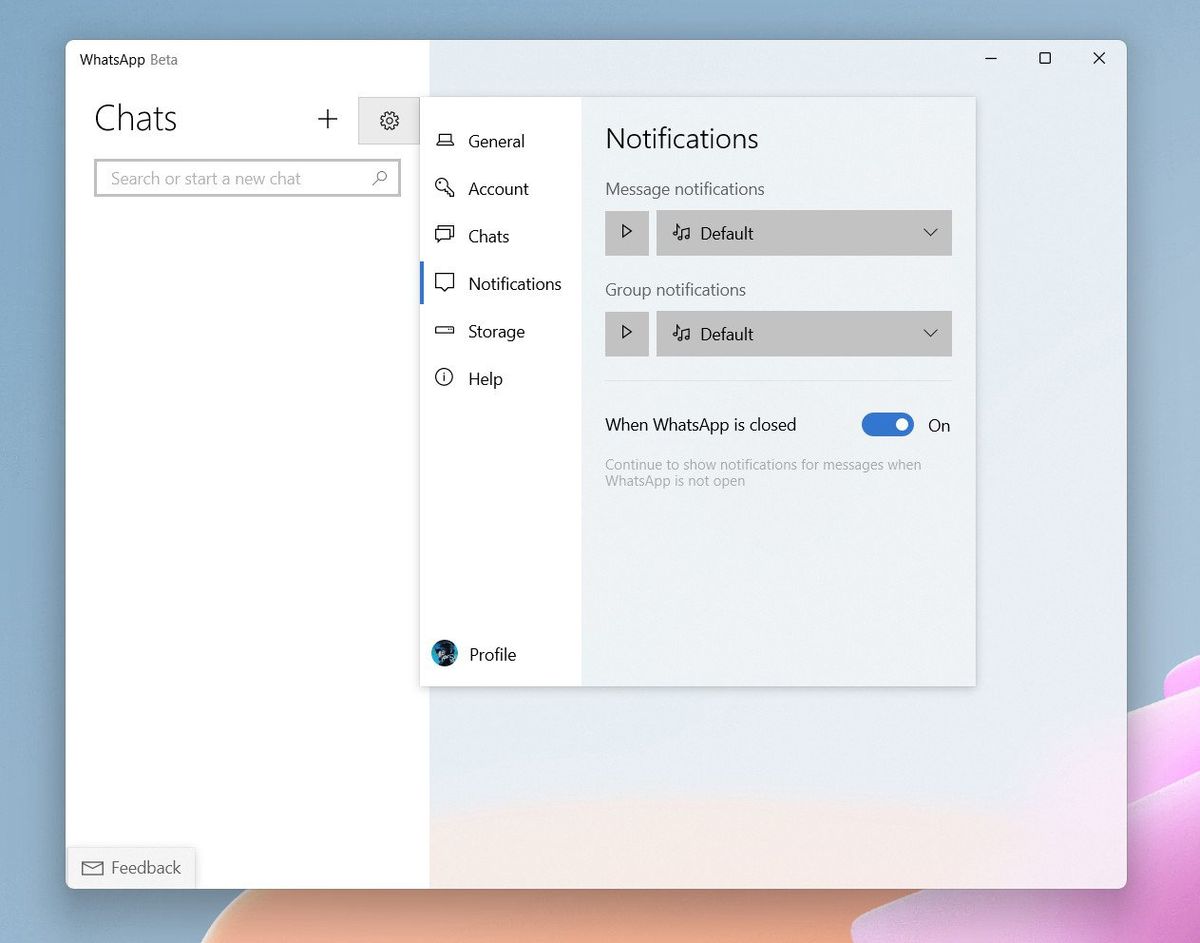 WhatsApp UWP Beta