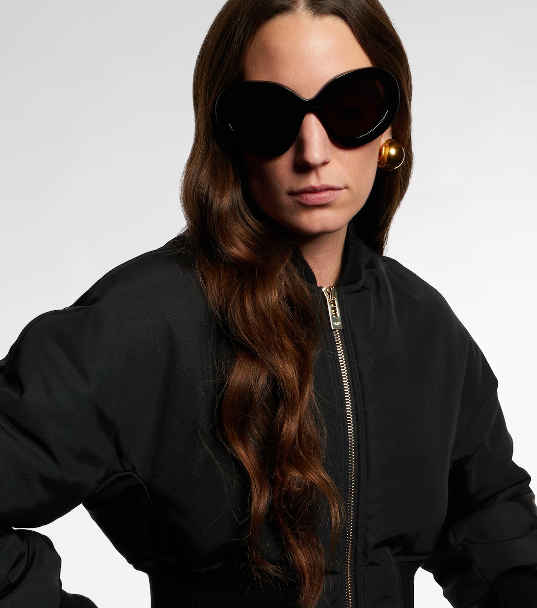 Ala&iuml;a, Logo Oversized Sunglasses