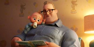 Jack-Jack and Parr Dad in Incredibles 2