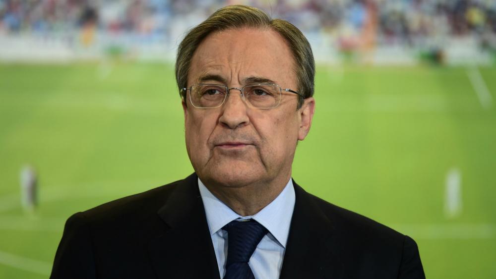 Real Madrid president Florentino Perez