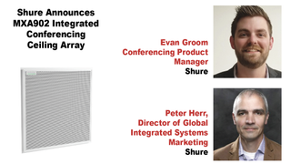 Shure MXA902 Integrated Conferencing Ceiling Array