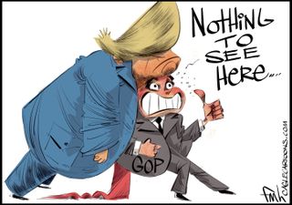 Political cartoon