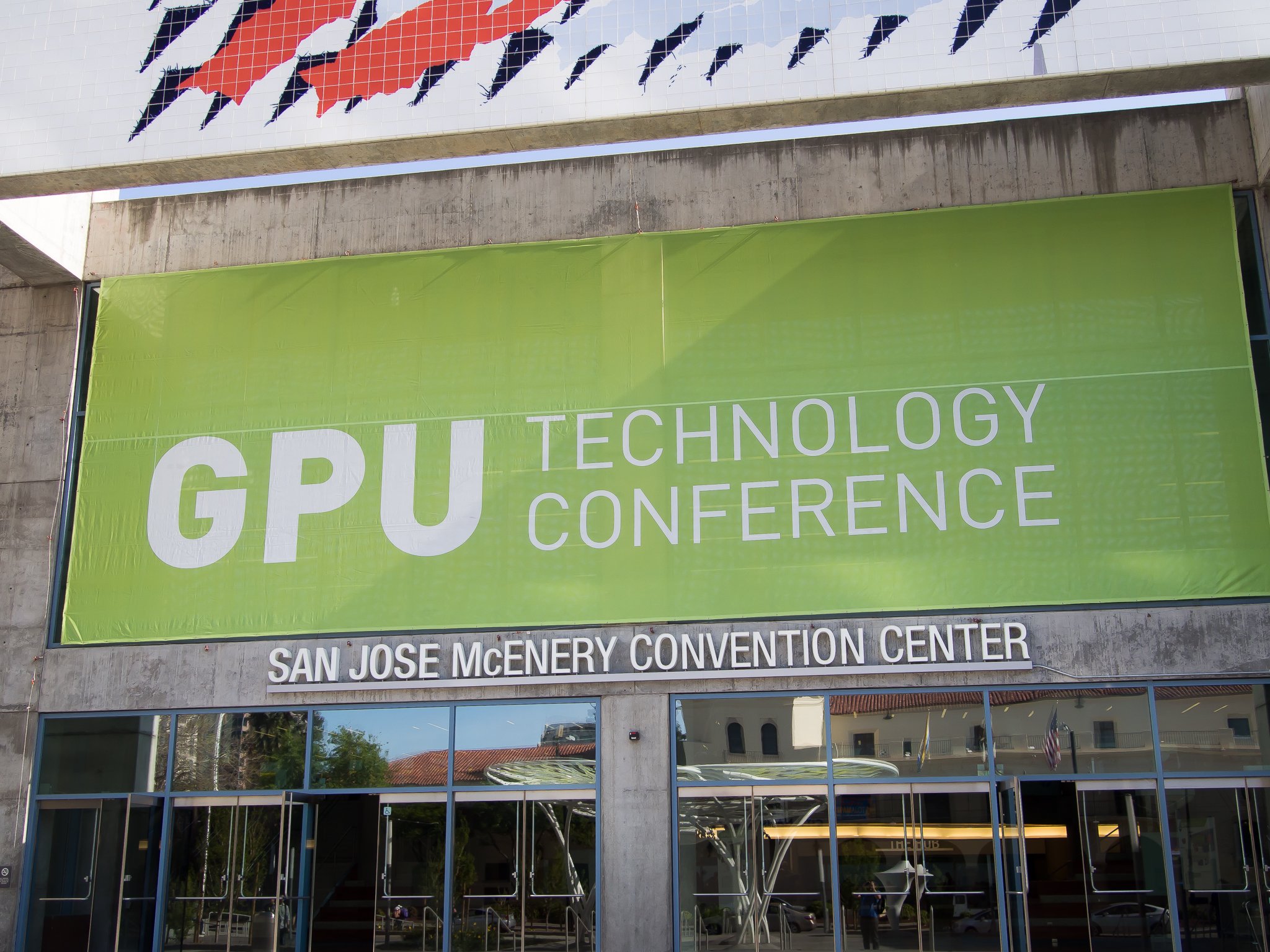 GPU Technology Conference sign.