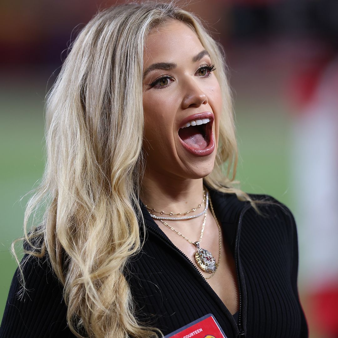 Gracie Hunt before an NFL game between the Los Angeles Chargers and Kansas City Chiefs on December 8, 2024 at GEHA Field at Arrowhead Stadium in Kansas City