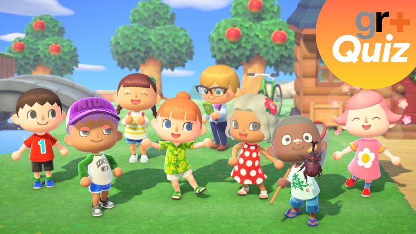 Animal Crossing Quiz: A screenshot of a group of villagers during New Horizons. 