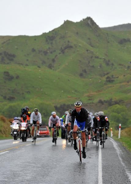 Michael Vink (Mico &ndash; Protrain Cycling Team) stretches his legs on an early climb