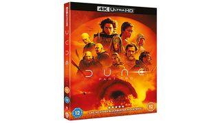 Dune Blu-ray cover on a white background