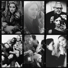 Vintage images of Sam McKnight, Adam Reed, Lisa Eldridge and Bobbi Brown on shoots and with models