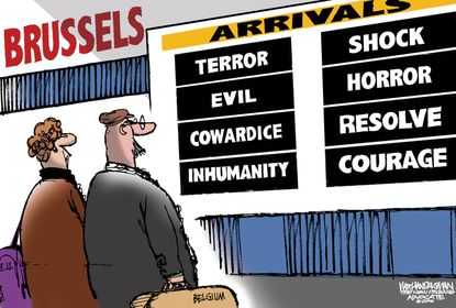 Editorial Cartoon U.S. Brussels terror Attacks 2016