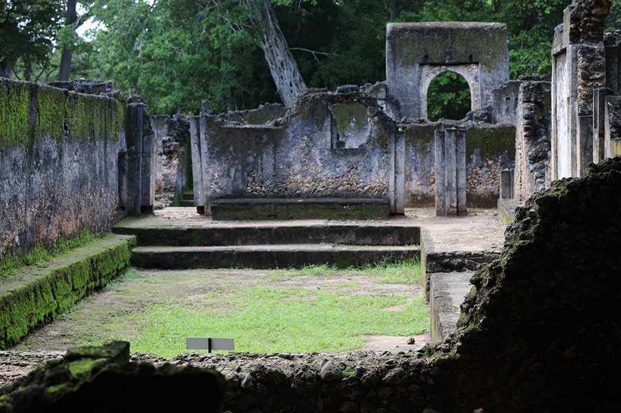 The ruins of the archaeological site Gedi