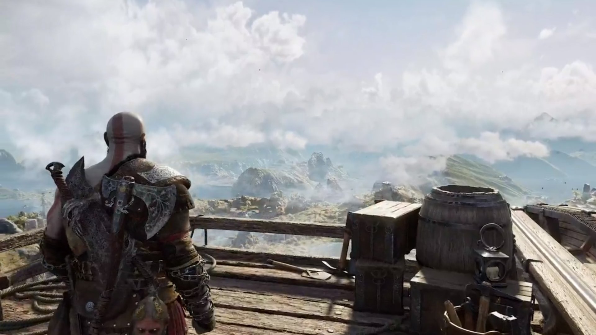 Thor from god of war searching for Kratos at Skyrim Special