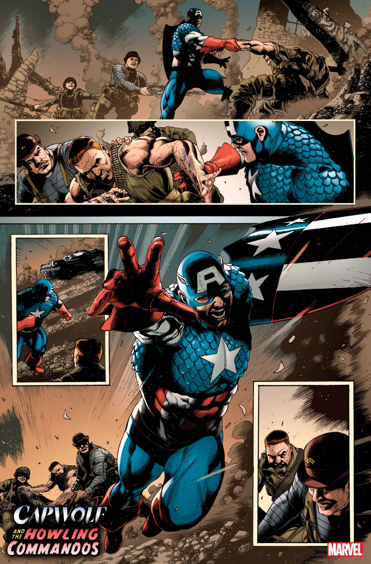 Capwolf and the Howling Commandos #1 interior art