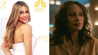 L-Sofia Vergara, R-Sofia Vergara as Griselda Blanco