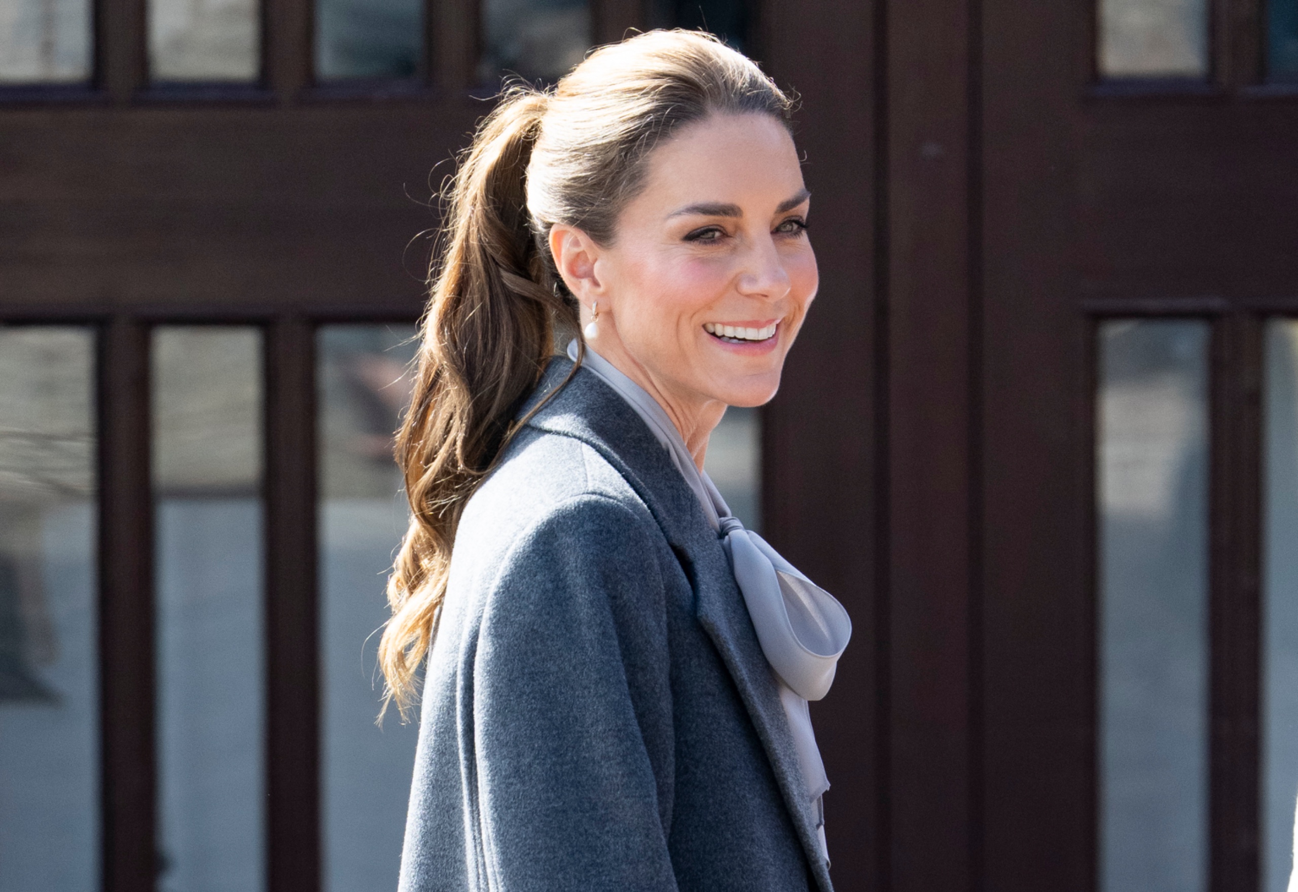 Princess Kate Slick Back Ponytail Trend