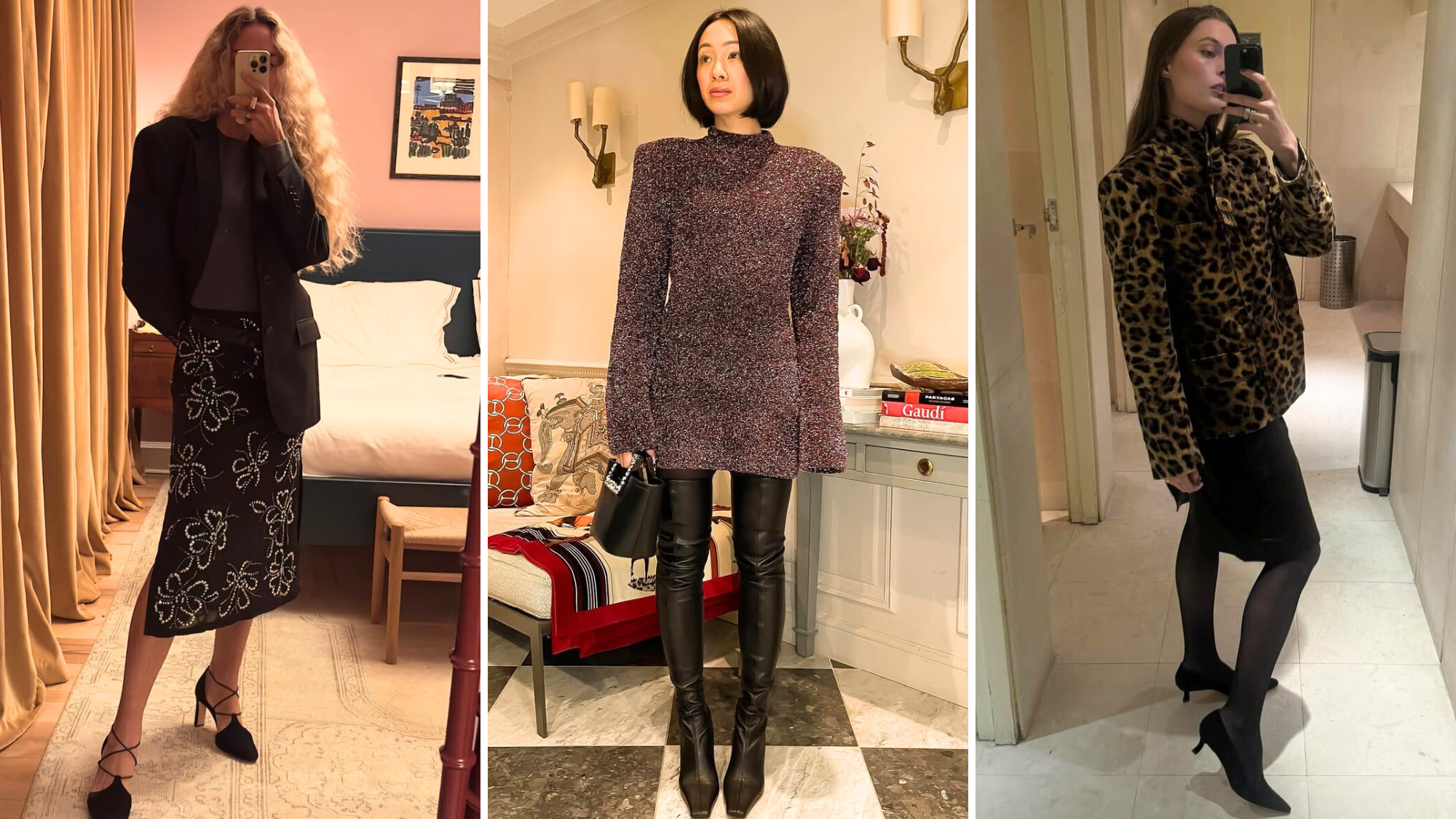 women wearing new year outfits