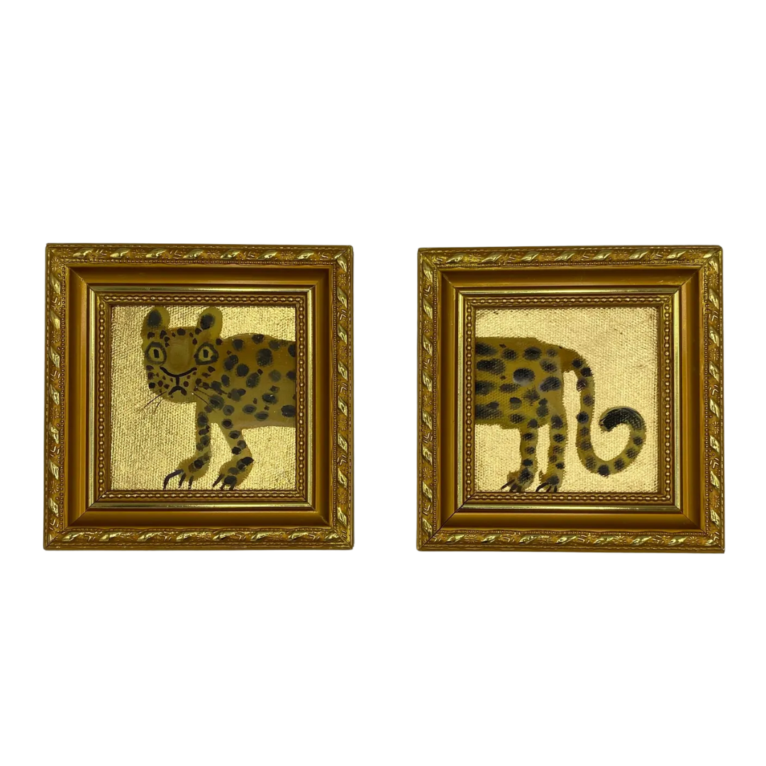 SheOriginalPaintings, Framed Gold Foil Oil Painting
