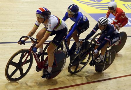 Katie Archibald (Great Britain) and Elisa Balsamo (Italy)