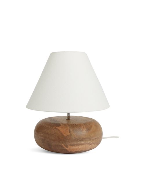 Pebble Mango Wood Table Lamp