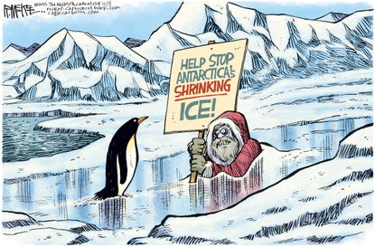 Editorial cartoon Environment Antarctica Ice