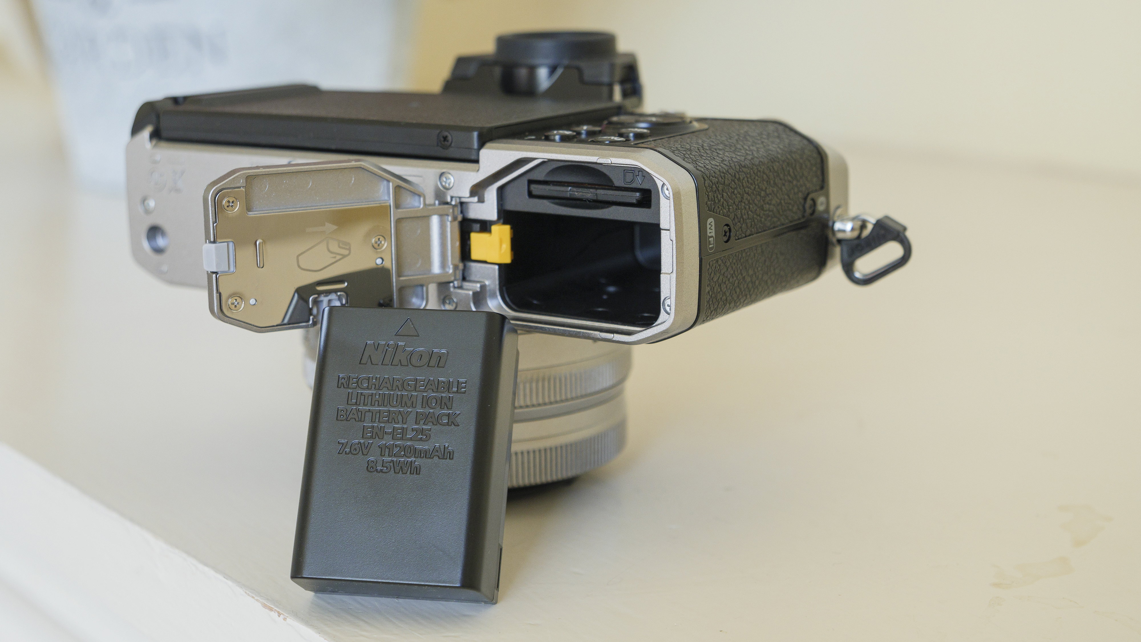 The battery of the Nikon Z fc camera