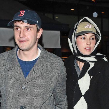 Paul Mescal and Gracie Abrams wearing coats and jeans in London