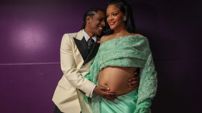 RIhanna during her second pregnancy