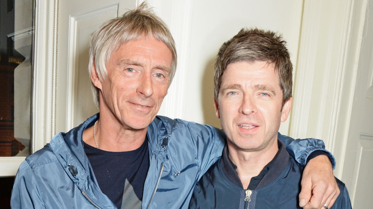  Paul Weller (L) and Noel Gallagher attend the launch of &quot;Real Stars Are Rare&quot;, the new menswear line from Paul Weller, at Somerset House on October 8, 2014 in London